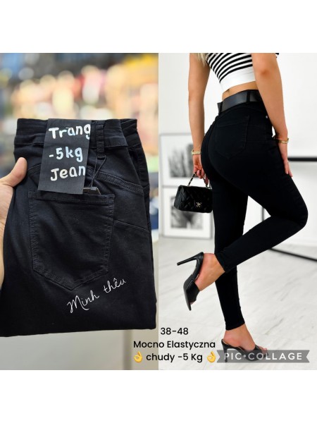 Spodnie Jeansy damskie , BigSize 38-48, paczka 10szt,