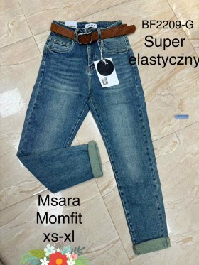 Spodnie Jeansy damskie M'sara , Size xs-xl, paczka 10szt,