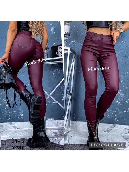 Spodnie skórzane damskie , Size 34-42, paczka 12szt,