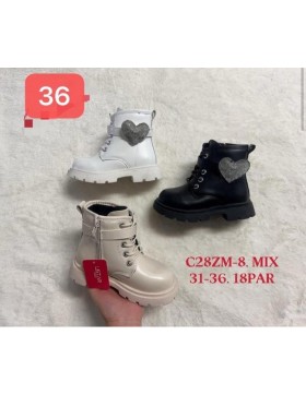 Buty Botki Dziecięce ( 31-36,18par ) mix kolor