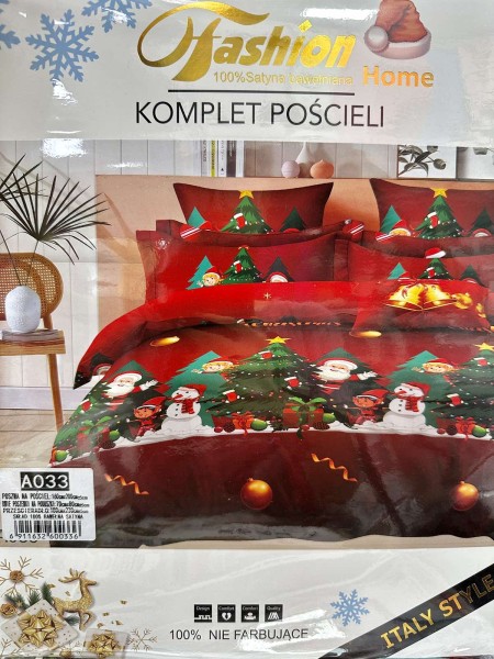 Komplet pościeli 100% satyna - bawełna 4 Częściowy Rozmiar : 160/200