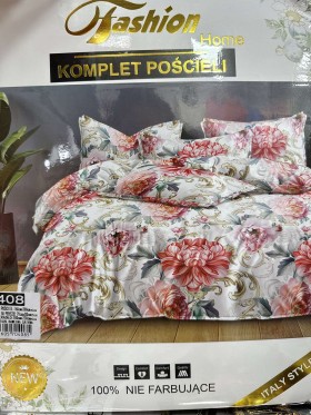 Komplet pościeli 100% satyna - bawełna 4 Częściowy Rozmiar : 160/200