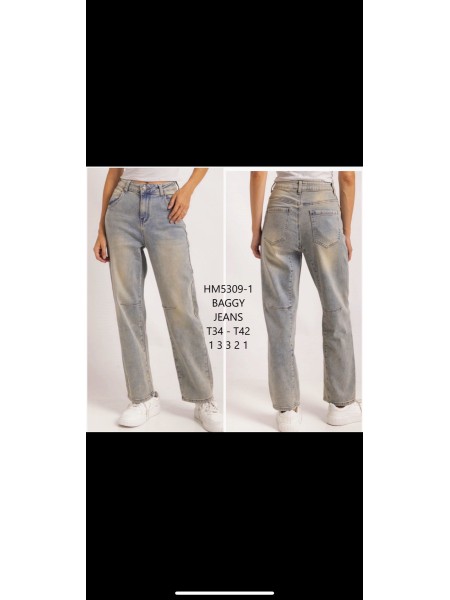 Spodnie Jeansy  damskie    , Size 34-42.paczka 10szt,