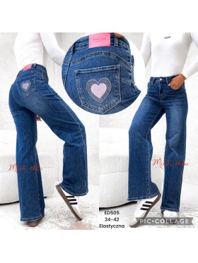 Spodnie Jeansy damskie , Size 34-42.paczka 10szt,