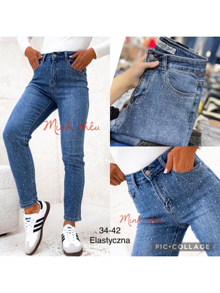 Spodnie Jeansy damskie , Size 34-42.paczka 10szt,