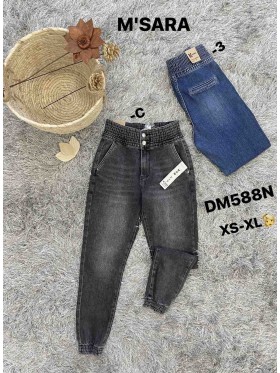 Spodnie Jeansy damskie M'sara, Size xs-xl.paczka 12szt,