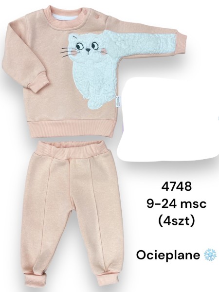 Komplet Dziecięca rozm 9-24M, paczka 4szt ,1 kolor