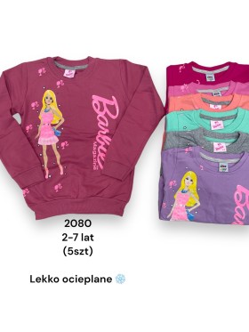 Bluzy  Dziecięca rozm 2-8 LAT, paczka 5szt ,1 kolor