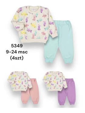 Komplet Dziecięca rozm 9-24M, paczka 4szt ,1 kolor