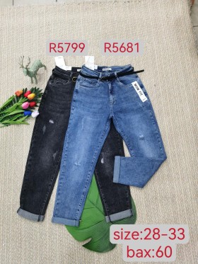 Spodnie Jeansy damskie , Size 28-33.paczka 12szt,