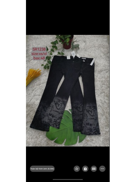 Spodnie Jeansy damskie , Size xs-xl.paczka 12szt,