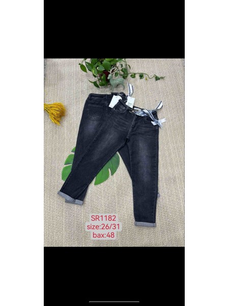 Spodnie Jeansy damskie , Size 26-31 .paczka 12szt,