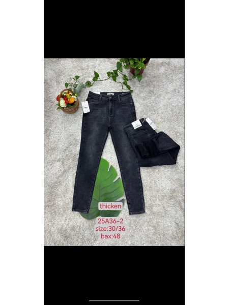 Spodnie Jeansy damskie , Size 30-36.paczka 12szt,