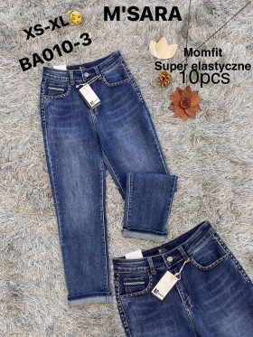 Spodnie Jeansy damskie M'sara , Size xs-xl.paczka 10szt,