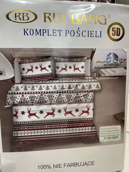 Komplet pościeli 100% satyna - bawełna 3 Częściowy Rozmiar : 160/200