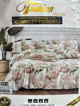 Komplet pościeli 100% satyna - bawełna 3 Częściowy Rozmiar : 200/220