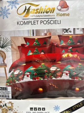 Komplet pościeli 100% satyna - bawełna 3 Częściowy Rozmiar : 200/220