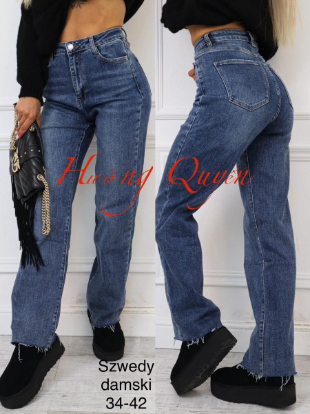 Spodnie Jeansy damskie , Size 34-42.paczka 10szt,