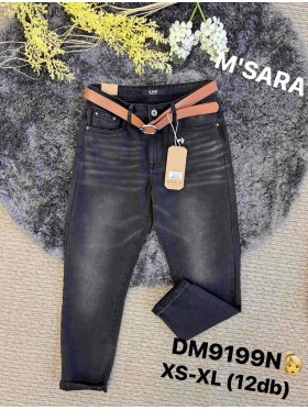 Spodnie Jeansy damskie M'sara, Size xs-xl.paczka 12szt,