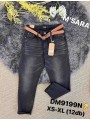 Spodnie Jeansy damskie M'sara, Size xs-xl.paczka 12szt,