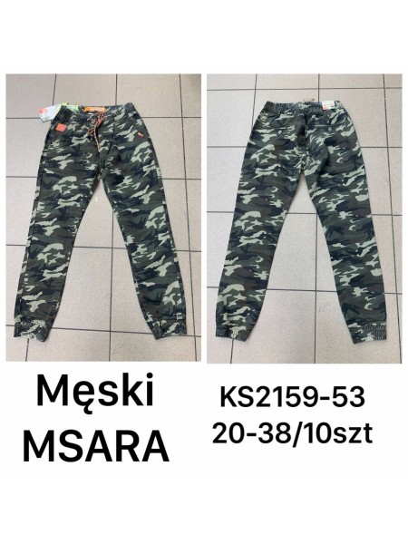 Spodnie Jeansy meskie M'sara, Size 20-38.paczka 10szt,