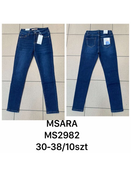 Spodnie  Jeansy damskie M'sara ,Size 30-38.paczka 10szt,