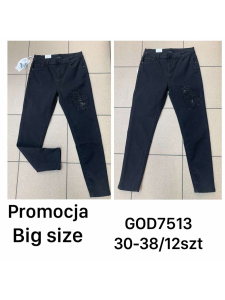 Spodnie  Jeansy damskie ,Size 30-38.paczka 12szt,