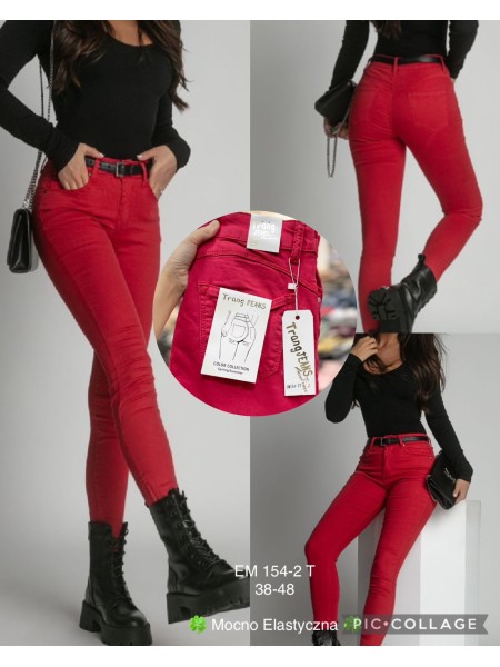 Spodnie Jeansy damskie , BigSize 38-48.paczka 10szt,