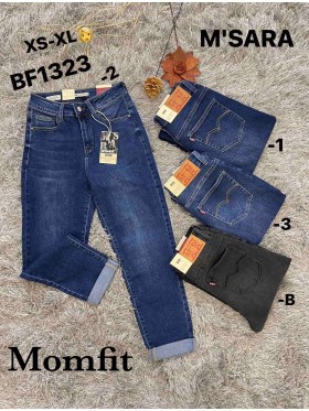 Spodnie Jeansy damskie M'sara, Size xs-xl.paczka 12szt,