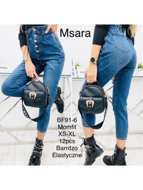 Spodnie Jeansy damskie M'sara, Size xs-xl.paczka 12szt,