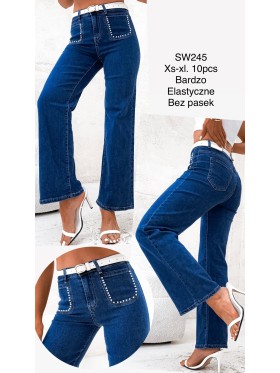 Spodnie Jeansy damskie , Size xs-xl.paczka 10szt,