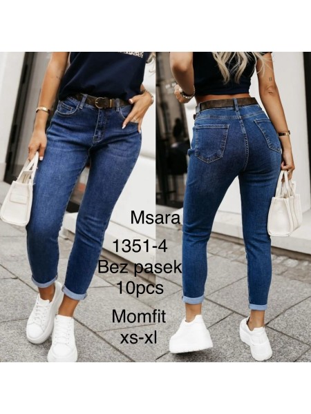 Spodnie Jeansy damskie M'sara, Size xs-xl.paczka 10szt,