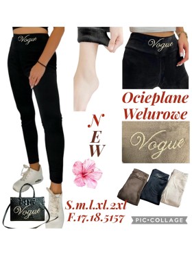 Legginsy welurowe damskie , Size S-2xl.paczka 12szt,mix kolor