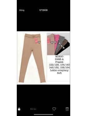 Legginsy  Dzieciece rozm 158-164 paczka 12szt mix kolor