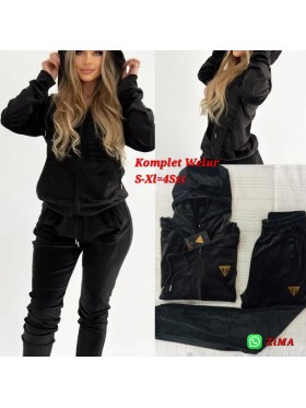 Komplety welurowe damskie ,size s-xl, paczka 4szt,1 kolor