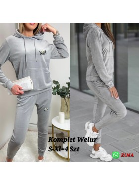 Komplety welurowe damskie ,size s-xl, paczka 4szt,1 kolor