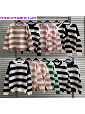 Swetry damskie wloskie,size uni, paczka 6szt,mix kolor