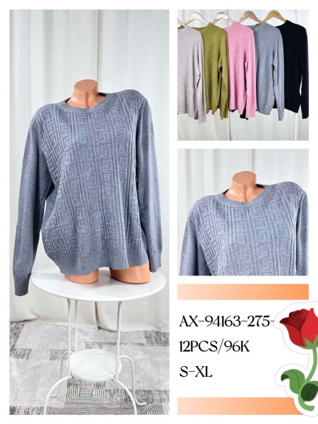 Swetry damskie ,size s-xl, paczka 12szt,mix kolor