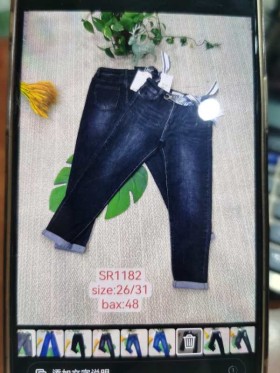 Spodnie Jeansy damskie , Size 26-31.paczka 12szt,