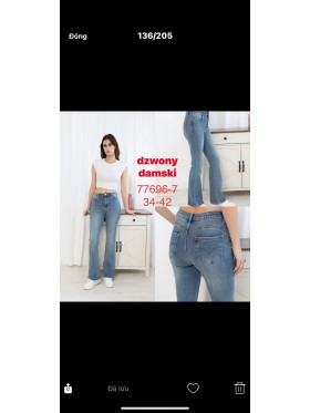 Spodnie Jeansy damskie , Size 34-42.paczka 10szt,