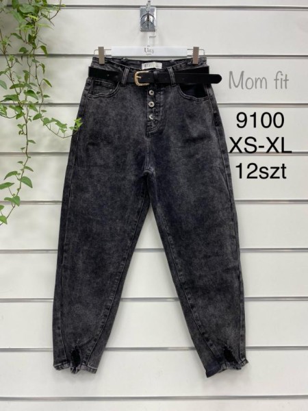 Spodnie Jeansy damskie , Size xs-xl.paczka 12szt,