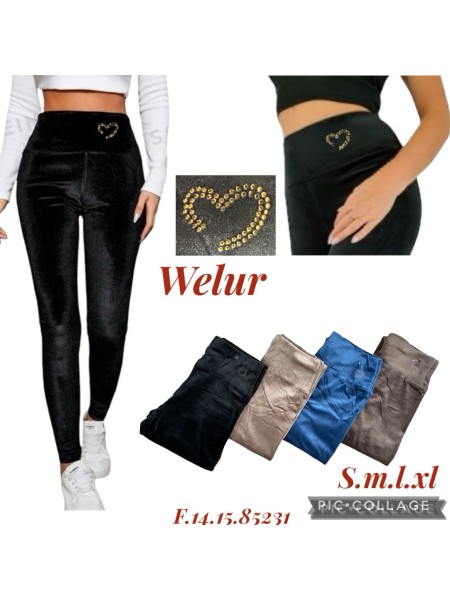 Legginsy welurowe damskie , Size S-XL.paczka 12szt,mix kolor