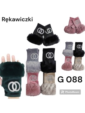 Rękawiczki Damskie , (12szt/paczka) mix kolor,