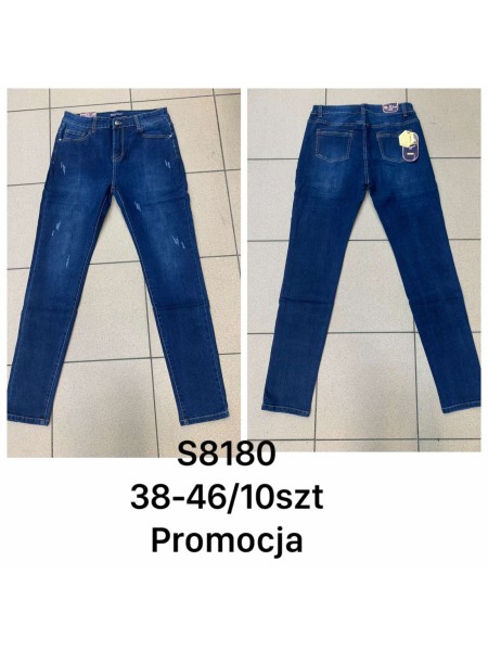 Spodnie eansy damskie ,Size 38-48.paczka 10szt,