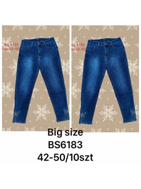 Spodnie Jeansy damskie ,BigSize 42-50.paczka 10szt,