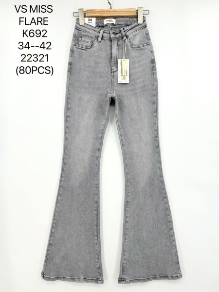 Spodnie Jeansy damskie ,Size 34-42.paczka 10szt,