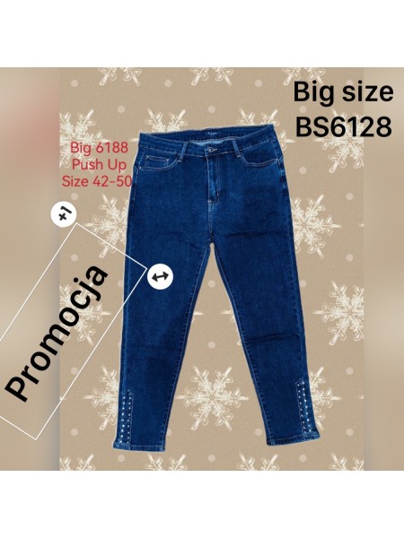 Spodnie Jeansy damskie ,BigSize 42-50.paczka 10szt,