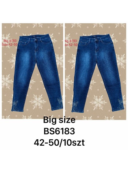 Spodnie Jeansy damskie ,BigSize 42-50.paczka 10szt,