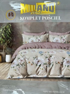 Komplet pościeli 100% satyna - bawełna 3 Częścowy Rozmiar : 160/200