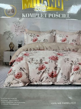 Komplet pościeli 100% satyna - bawełna 3 Częścowy Rozmiar : 160/200